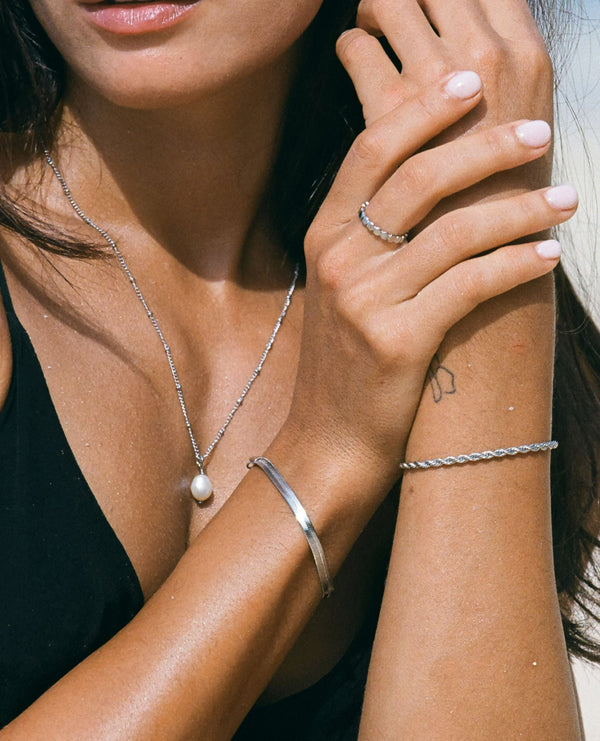 Pearl Initial Necklace