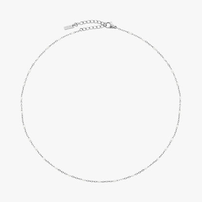 Weißer Perlen-Choker