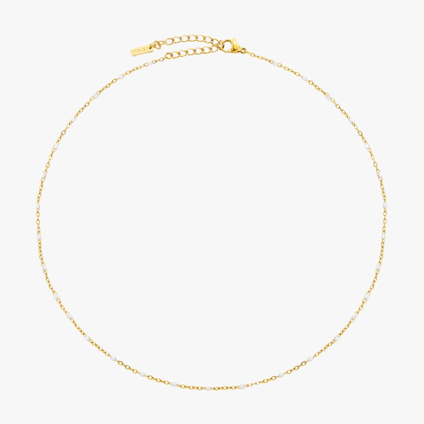 Weißer Perlen-Choker